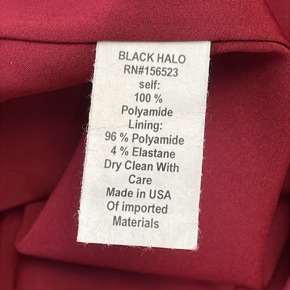 NWT EVE Black Halo Henna Sleeveless Gown Crimson Red Sz S - Picture 13 of 14